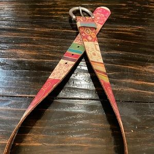 40” long belt by Fossil multi color